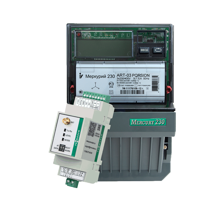 Меркурий 230 ART + PROMODEM WiFi-485-AC + АСКУЭ